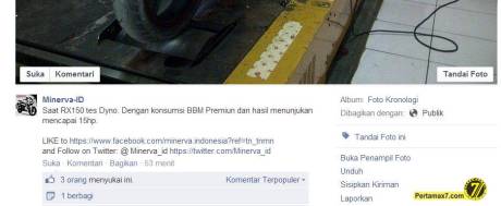 dynotest Minerva RX-150 tembus 15 HP