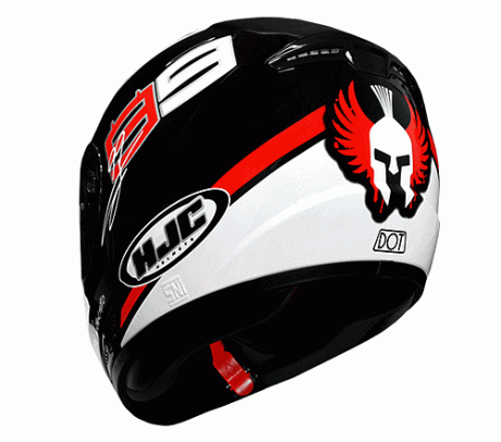 Helm HJC 99 tampak belakang