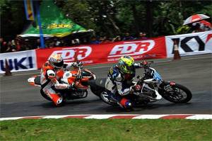 Indoprix 150 suzuki Satria F Vs Yamaha New&nbsp;V-ixion2