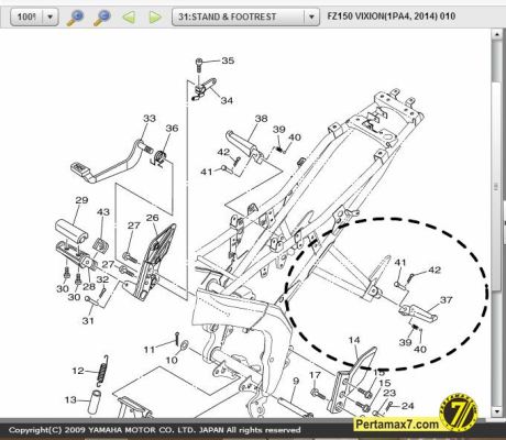 braket footpeg yamaha Vixion dilas langsung ke rangka
