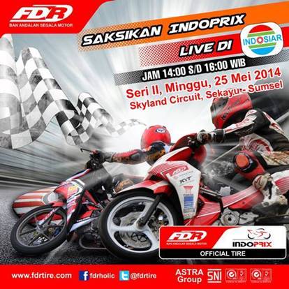 jadwal live race indorix sirkuit skyland sumatera selatan