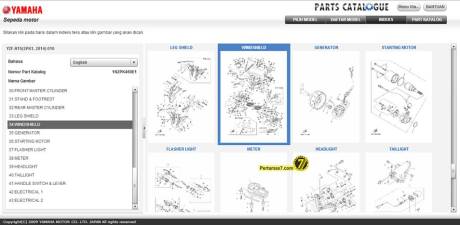 part catalogue yamaha YZF-R15 Indonesia