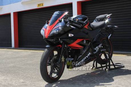 testride Minerva RX-150 di sentul tembus 128 Km.jam 6