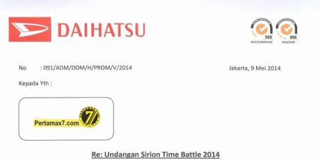 undangan daihatsu sirion