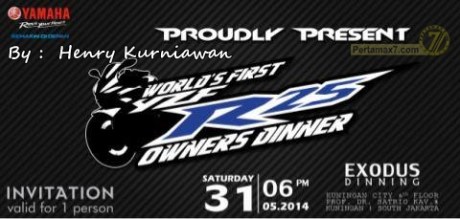 Undangan Dinner Owner Yamaha R25