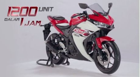 yamaha R25 dipesan 1200 unit dalam 1 jam
