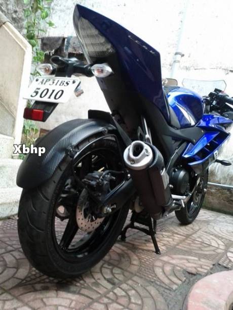 Pasang Standart Tengah di Yamaha R15 pakai punya Vixion 3