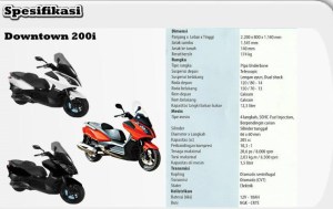 spesifikasi kymco downtown&nbsp;200