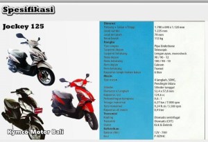 spesifikasi kymco jockey&nbsp;125