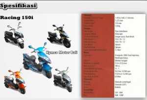 spesifikasi kymco racing&nbsp;150i