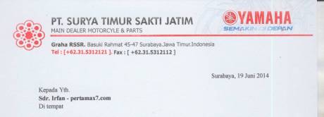 undangan yamaha motorshow jatim