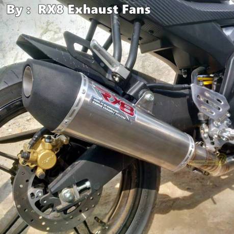 Yamaha R15 dengan knalpot RX8 New TriOval RC1 2