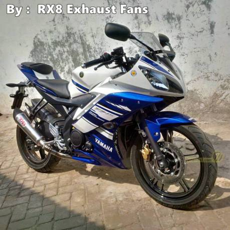 Yamaha R15 dengan knalpot RX8 New TriOval RC1 3