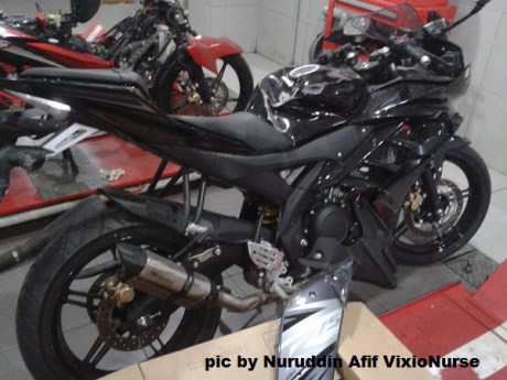 yamaha R15 rusak parah