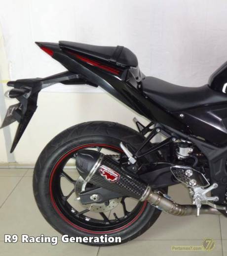 yamaha R25 dengan knalpot R9