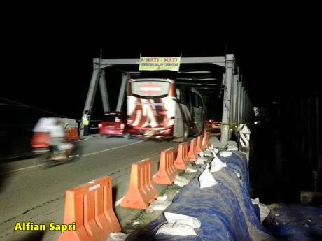 jembatan comal sudah bisa dilalui