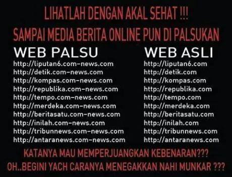 situs berita di palsu