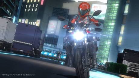 Wartawan freelance Makina Mikage memacu kencang MT-07 efek wearpack canggih Marishi Machina