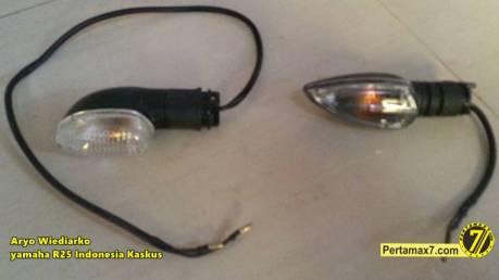 Yamaha R25 pakai lampu sein Yamaha new Vixion Pertamax7.com  3