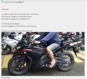 Yamaha YZF-R25 dikirim ke konsumen 10&nbsp;pertamax7.com