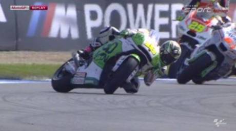 alvaro bautista crash on indianapolis 2014