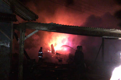 bengkel semangat putra motor purwokerto kebakaran