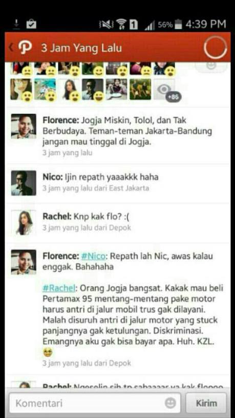 Florence sebut jogja miskin tolol tak berbudaya