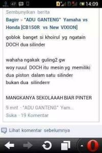 Joke CB150R DOHC itu 2 Silinder&nbsp;2