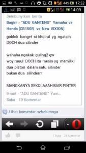 Joke CB150R DOHC itu 2 Silinder&nbsp;4