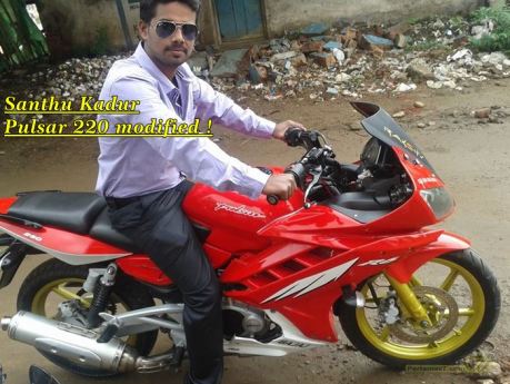 Modifikasi Bajaj Pulsar 220 dengan baju Fairing Yamaha R15 0