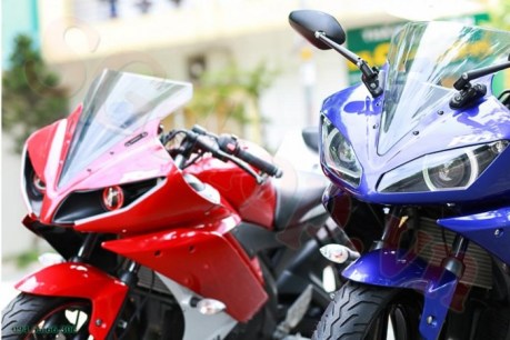 Modifikasi yamaha R15 pakai Projie ala Yamaha R1 pertamax7.com 1