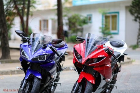 Modifikasi yamaha R15 pakai Projie ala Yamaha R1 pertamax7.com 11