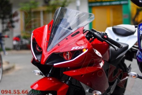 Modifikasi yamaha R15 pakai Projie ala Yamaha R1 pertamax7.com 14