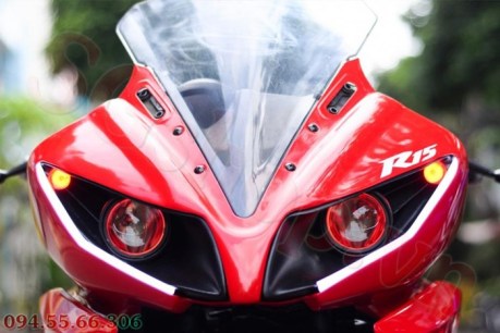 Modifikasi yamaha R15 pakai Projie ala Yamaha R1 pertamax7.com 15