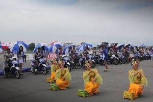 Tarian tradisional di opening seri 4 Yamaha Cup Race di&nbsp;Medan