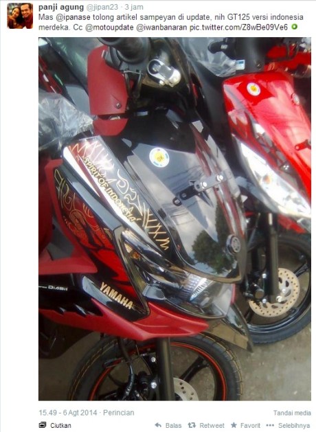 yamaha GT 125 garuda edition