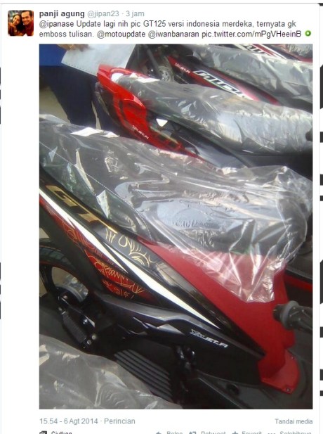 yamaha GT 125 versi Indonesia merdeka