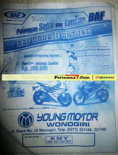 brosur yamaha R15 wonogiri