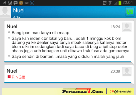 konsumen indent all new honda CBR150R Lokal