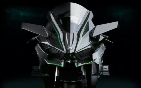 leaked kawasaki ninja H2 race version front view