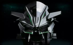 leaked kawasaki ninja H2 race version front&nbsp;view