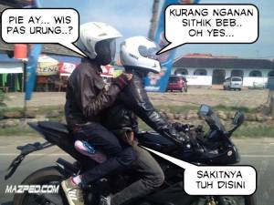 posisi duduk boncenger yamaha&nbsp;R15