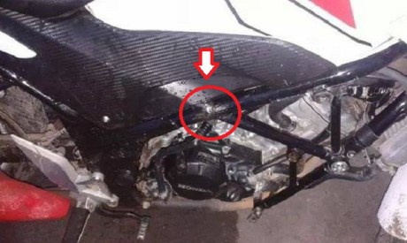 Rangka Tralis Honda CB150R patah 1