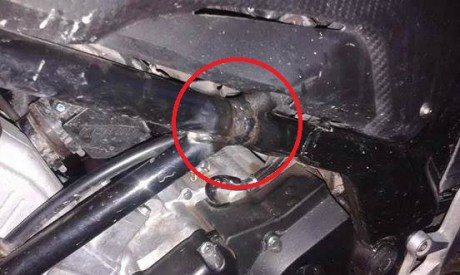 Rangka Tralis Honda CB150R patah 4