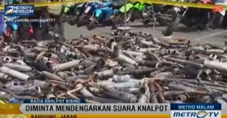 razia knalpot racing bising di bandung