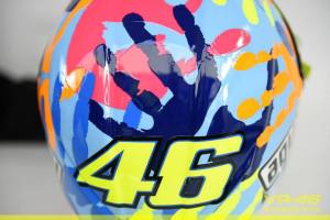 Rossi new AGV Helmet on misano 2014&nbsp;4