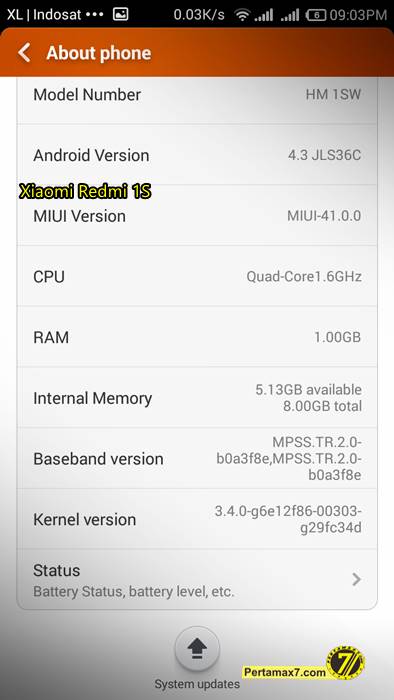 Screenshoot Xiaomi Redmi 1S 4