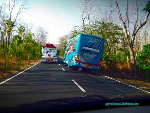 Aksi Ngeblong nekat Bus antar provinsi&nbsp;1