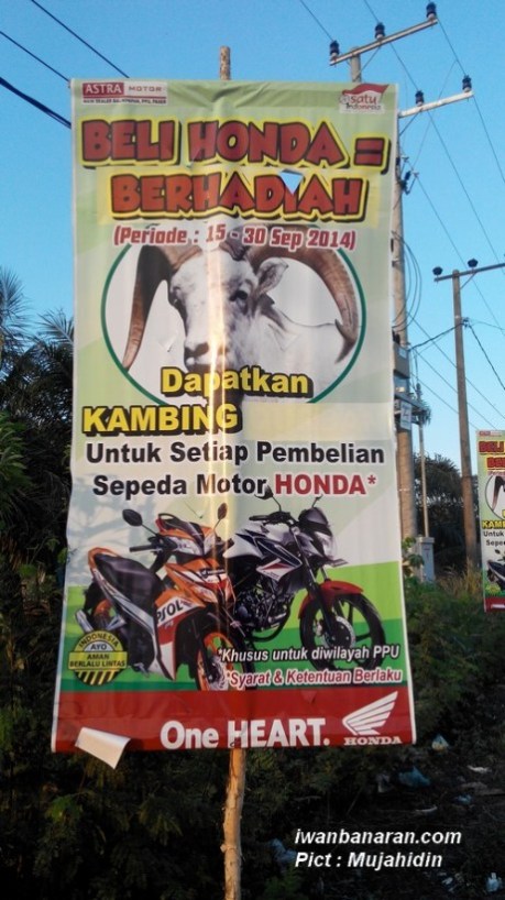 beli honda berhadiah kambing kurban