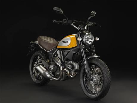 ducati scrambler 2015 Yellow front
